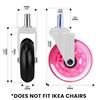 Office Chair Wheels - Set of 5 Rollerblade-Style Casters, Smooth