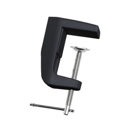 Neatfi Replacement Clamp, Adjustable Lamp Clamp with Screw - Fits Tables up to 2.5 inches Thick, Securely Mounts Lamps onto Desks, Workbenches, or Tables (Black)