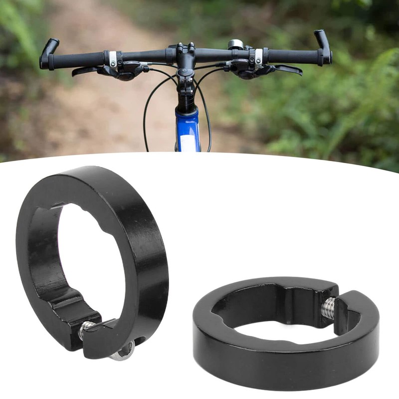 2 Pcs Convenient Bicycle Handlebar Grips Lock Rings Aluminum Alloy