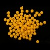 100pcs Yellow TPR Semi-Floating Fishing Lures with Corn Scent, 0.8cm/1cm
