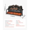 VEVOR Electric Fireplace Log, 25 inch Fireplace Insert Log Heater,