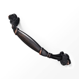 AHOSAR Vintage Cabinet Hardware Pulls- Oil Rubbed Bronze Furniture Handle,5 Inch/128mm Screw Spacing,10-Pack for Kitchen Cupboard Door, Bedroom Dresser Drawer