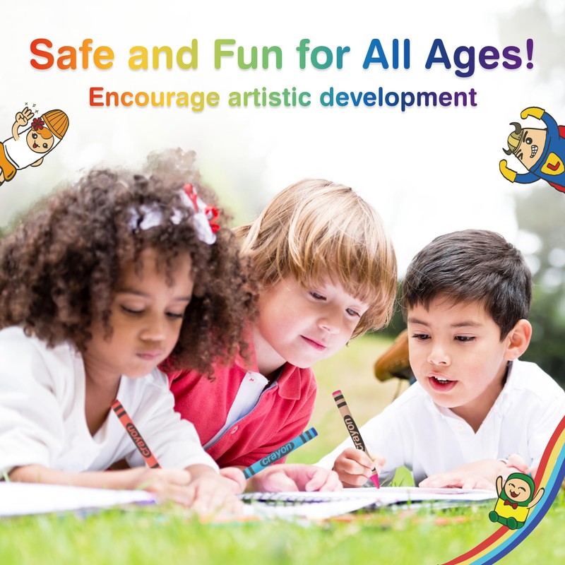 Lucky Art Crayonology 80 Count Single Color Crayons Bulk Pack