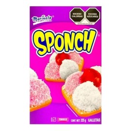 Marinela 2 CAJAS DE GALLETAS SPONCH  - MARSHMALLOW COOKIES (2 BOXES)