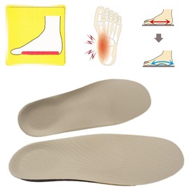 Foot Care Goods.COM Healthy Insole for Flat Feet with an "Inner Vertical Arch Pad" on the arch to support the arch to relieve pain and fatigue (Women's S (8.7 - 8.9 inches (22.0 - 22.5 cm))