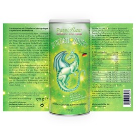 Dragon Magic Drink Powder Made of Fibre Powder Nutriose Calcium Chlorella (Vegan) Fibre Drink Calcium Algae Resistant Strength Drink Powder - Resistant Starch Fibre Powder | PureRaw 170 g