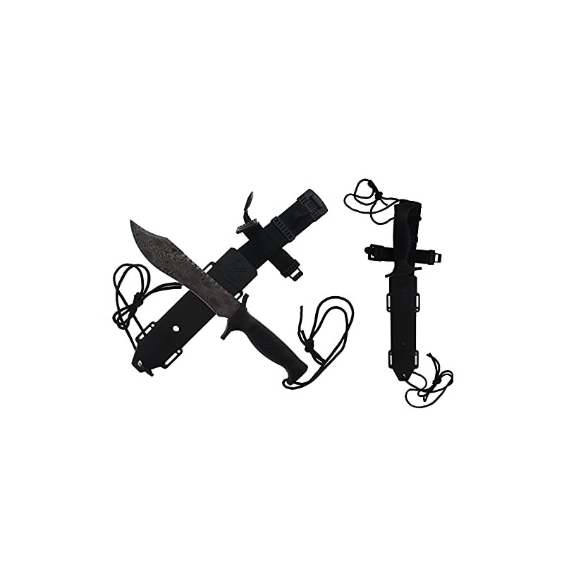 Falcon 12" Tactical Fixed Blade Outdoor Machete, Pattern Fixed Blade.