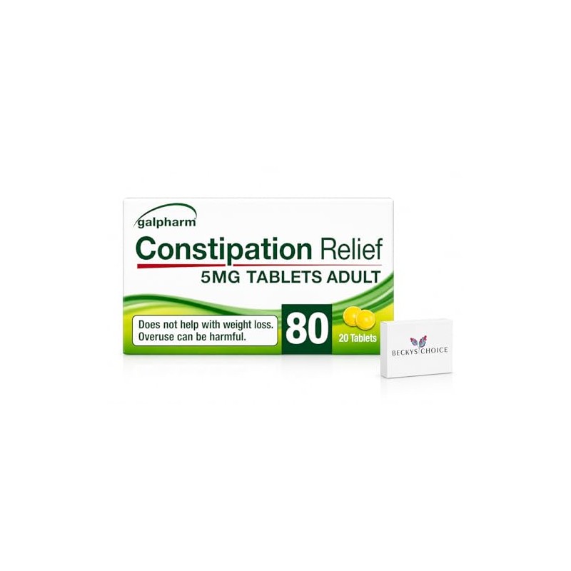 Constipation Relief 5mg Tablets Adult - (4 Packs of 20