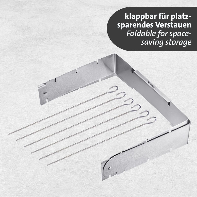 Westmark Barbecue Skewer Holder Set of 7 – Ideal for