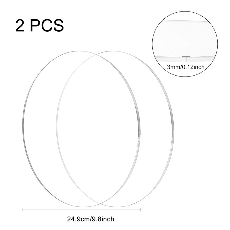 BENECREAT 2 Piece Diameter 9.8 inches (249 mm) Thickness 0.1