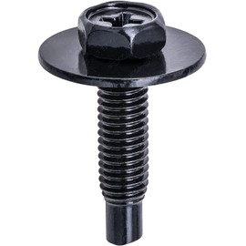 Rexka 20pcs M4.8 Hex Head Sems Body Bolt Screw for Bumper Fender Splash Shield Under Cover