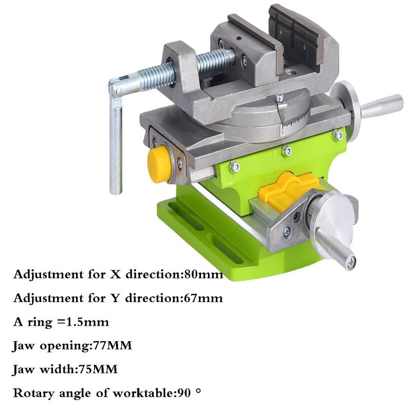 BACHIN Rotary Table 90 ° 3" Cross Slide Drill Press