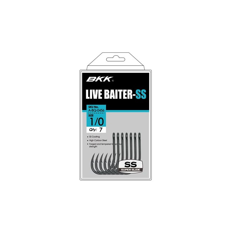 BKK Live Baiter-SS Hook | 4/0 | 5-Pack | Saltwater