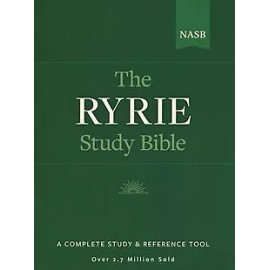 Ryrie NAS Study Bible Genuine Leather Burgundy, Red Letter, Indexed