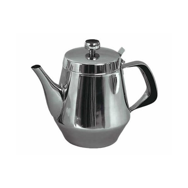 Stainless Steel Gooseneck Tea Pot w/Vented Hinged Lid, 20 Fluid Ounces (2-3 Cups) by Pride Of India
