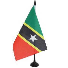 AZ FLAG Table Flag Saint Kitts and Nevis 21 x 14 cm Federation Saint Kitts and Nevis Table Flag 14 x 21 cm