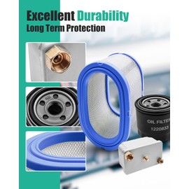 Fuel Filter Kit Fit for Cummins Onan Quiet Diesel 6000 7500 8000 Auxiliary Power Unit Generator, Replace AF27906 1402897 Air Filter LF3591 1220833 Oil Filter FF236 1492513 Fuel Filter