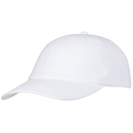 Pembroke® Dad Cap, Flat Baseball Cap, Low Profile Cap, Classic Sports Cap, Dad Hat, Washed Cotton, Men and Women, White