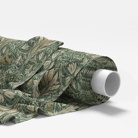 William Morris Tapestry Fabric - 55 Inches Wide - Premium Upholstery, Cushions, Throws, Curtain Material, Ideal for Curtains - by Discount Fabrics LTD (Snakeshead Forest - Sample)