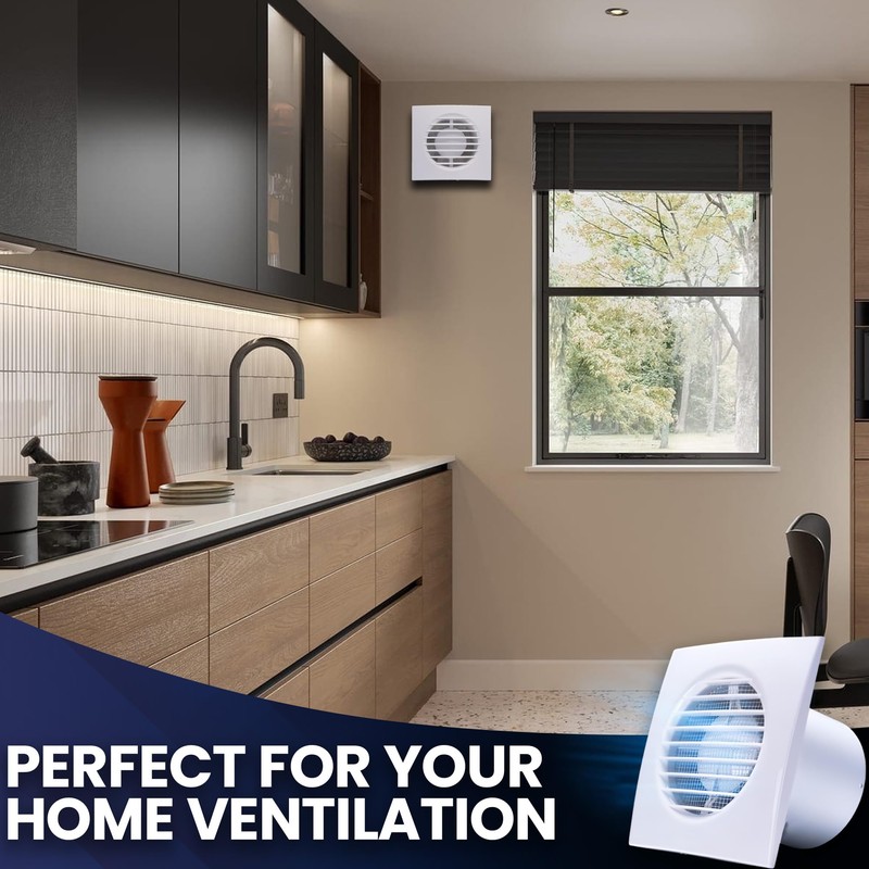 VENTS Aura 100mm Bathroom Extractor Fan – Humidity Sensor &