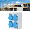European Wall Socket 4P IP44 Waterproof Building Power Distributor for