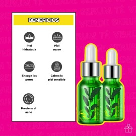 Sérum Facial Rorec Antioxidante Té Verde Antiacné Antiedad 15ml