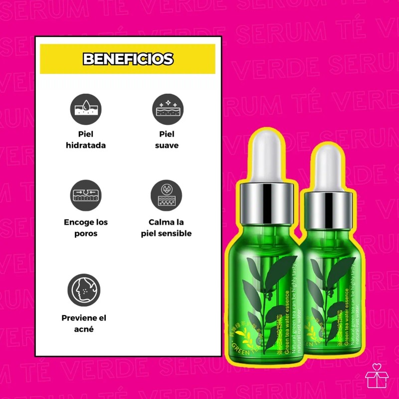 Sérum Facial Rorec Antioxidante Té Verde Antiacné Antiedad 15ml