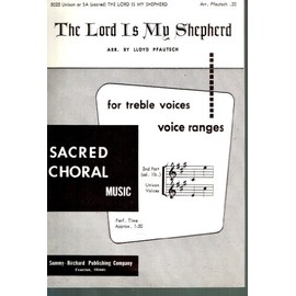 The Lord is My Shepherd - Sheet Music for Unison or SA (Sacred Choral Music)