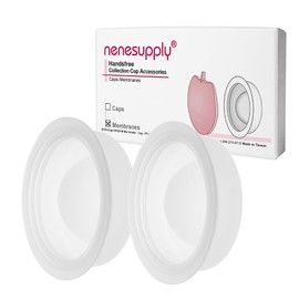 Nenesupply Membranes for Handsfree Wearable Collection Cups. Work with Nenesupply Handsfree Wearable Collection Cups Only. Made of Food Grade Material. Handfree Pumping. BPA Free.