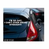 TheStickySide I'm so gay I can't even drive straight sticker