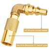 EEEKit 1/4In RV Quick Connect Adapter, Propane Elbow Adapter Conversion