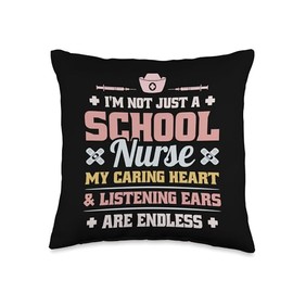 Campus Healthcare School Clinic School Nursing Proud Nurse School Health Advocate Throw Pillow, 16x16, Multicolor