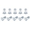 uxcell 10Pcs Multi-Grip Rivet Jack Nut, #10-24 Petal Carbon Steel
