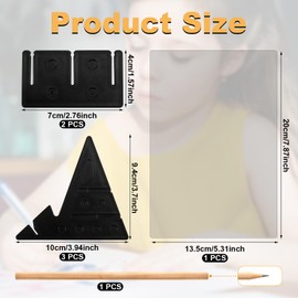 Optical Image Drawing Board for Phone and Tablets, 5.31x7.87" Lighted Drawing Tracing Board Light Copy Pad Optical Reflection Drawing Board Sketching Tool for Kids Students Artists