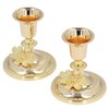 2Pcs Metal Candle Stand Good Stability Multifunctional European Simple Candle