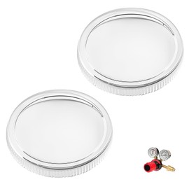 2-1/2" Clear Replacement Regulator Gauge Lens/Cover– Durable 1/4 Turn Twist Lock Design, Pressure Gauge Protective Cover for Easy-to-Read Measurements, Restores Gauge Appearance & Functionality-2 Pack