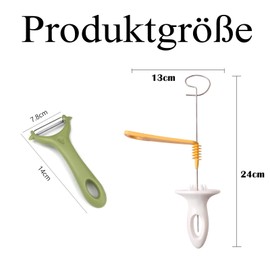 fufupaw Pack of 2 Potato Spiral Cutter, Spiral Cutter, Potato Spiral Cutter, Vegetables, Ideal for Potato Towers, Potato Tower and Suitable for Potato Tower Parties, Barbecues and Camping