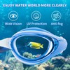 WAVE Nearsighted Swim Goggles,Shortsighted Swimming Goggles for Adults Youth, Anti
