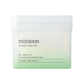 mixsoon Centella Asiatica Toner Pad-Soothing, Hydrating and Balancing Facial CICA Pads, Gentle Daily Care for Sensitive, Calm Skin 180ml / 6.08 fl.oz. (120 Sheets) Korean Glass Skin Care