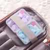 100Pcs Purple Mini Portable Travel Soap Paper Sheets,Flower Shape Disposable