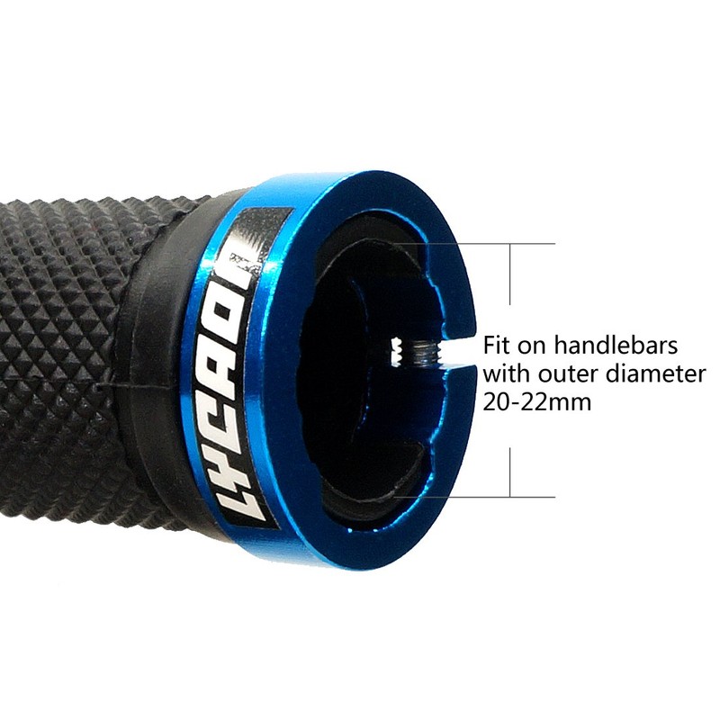 LYCAON Bike Handlebar Grips Non-Slip-Rubber Adjustable Bicycle Handle Grip with