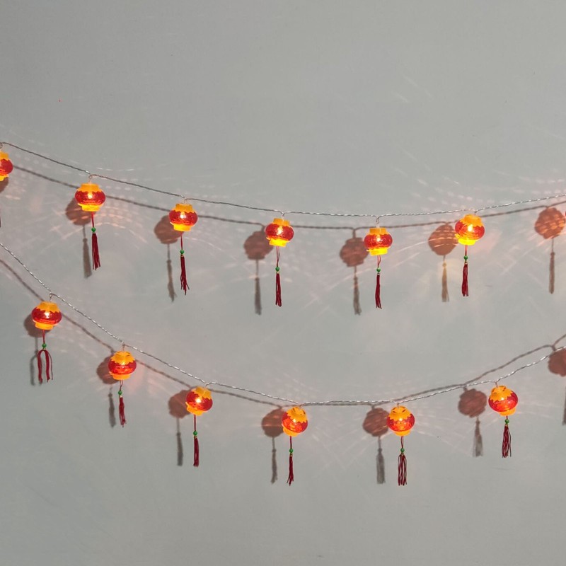 Red Chinese Lantern String Lights LED Light Beads Waterproof New