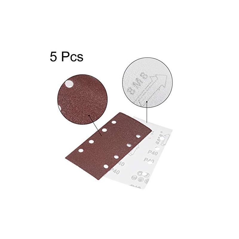 sourcing map 40 Grit 1/3 Sanding Sheet Sander Sandpaper Hook