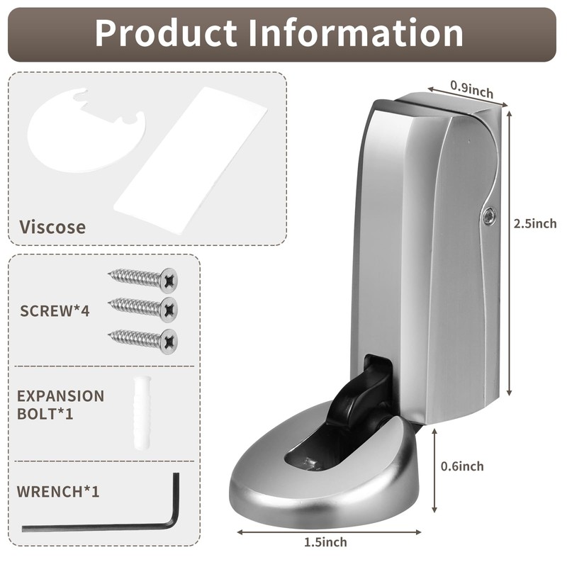 Mechanical Door Stoppers with Hydraulically WYGWP Windproof Heavy Duty Stop