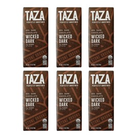 Taza Chocolate Organic Amaze Bar 95% Stone Ground, Wicked Dark, 2.5 Ounce (6 Count), Vegan