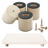 ANFU Cutting Board Feet, Cutting Board Legs Risers, Self Adhesive
