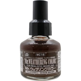GSI Creos Mr. Weathering Color Shade Brown 40ml Model Paint WC18