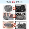 Stainless Steel Scourer,Cleaning Scrub Sponges, Heavy Duty Dishwashing Scouring Pad