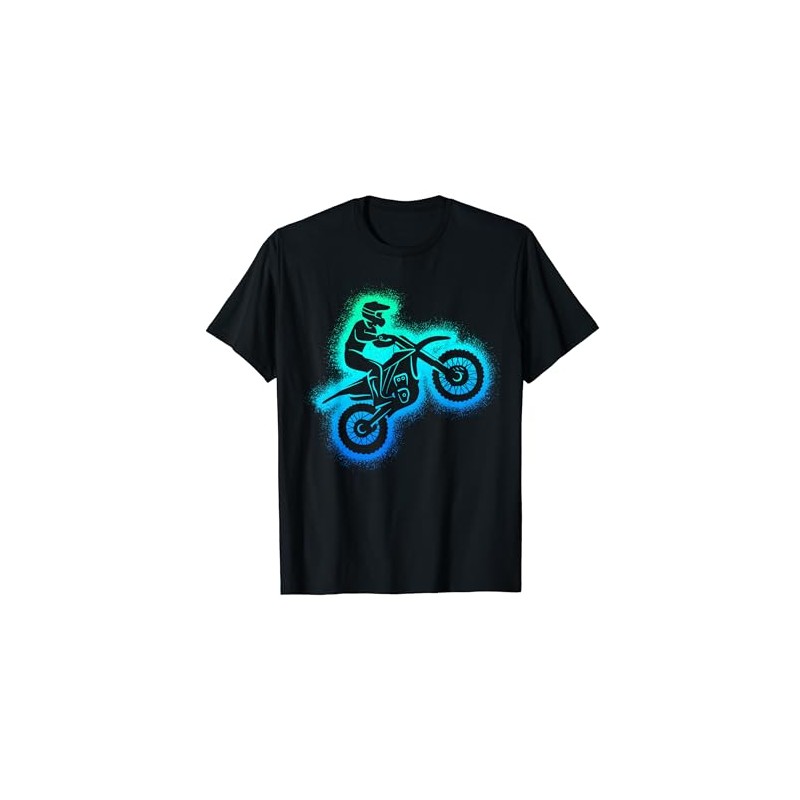 Dirt Biker Dirtbike Men's Children's Motorcross Boys' T-Shirt, black