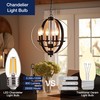 FLSNT 100W Equivalent LED Candelabra Bulbs, 800LM Dimmable LED Chandelier